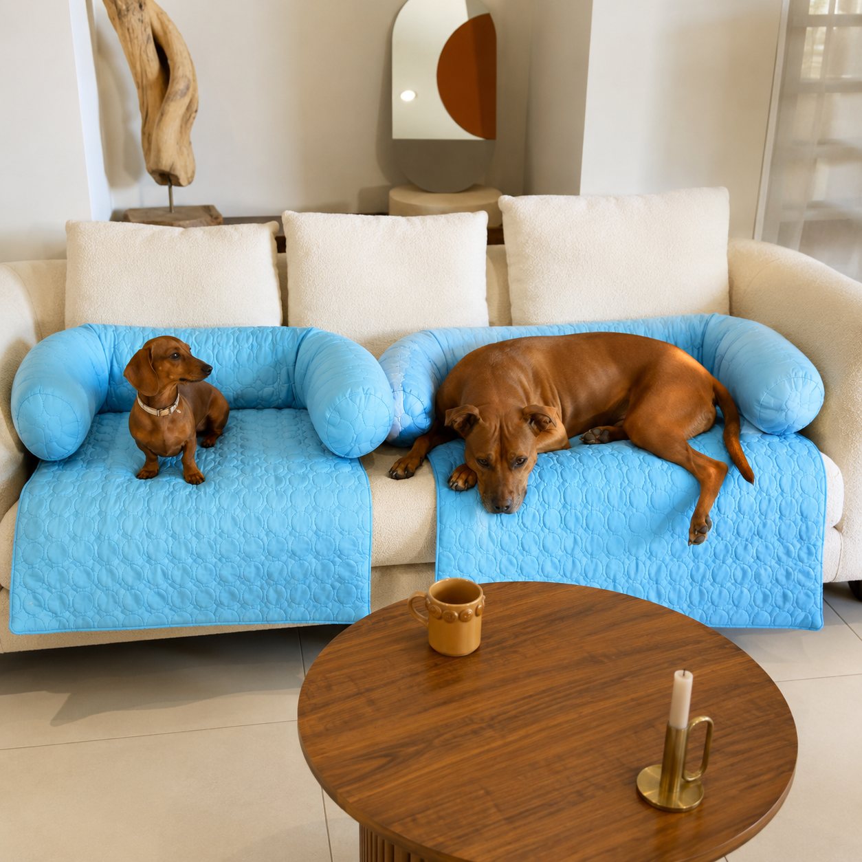 Cooling Pet Bed, Natural Fabric, Portable