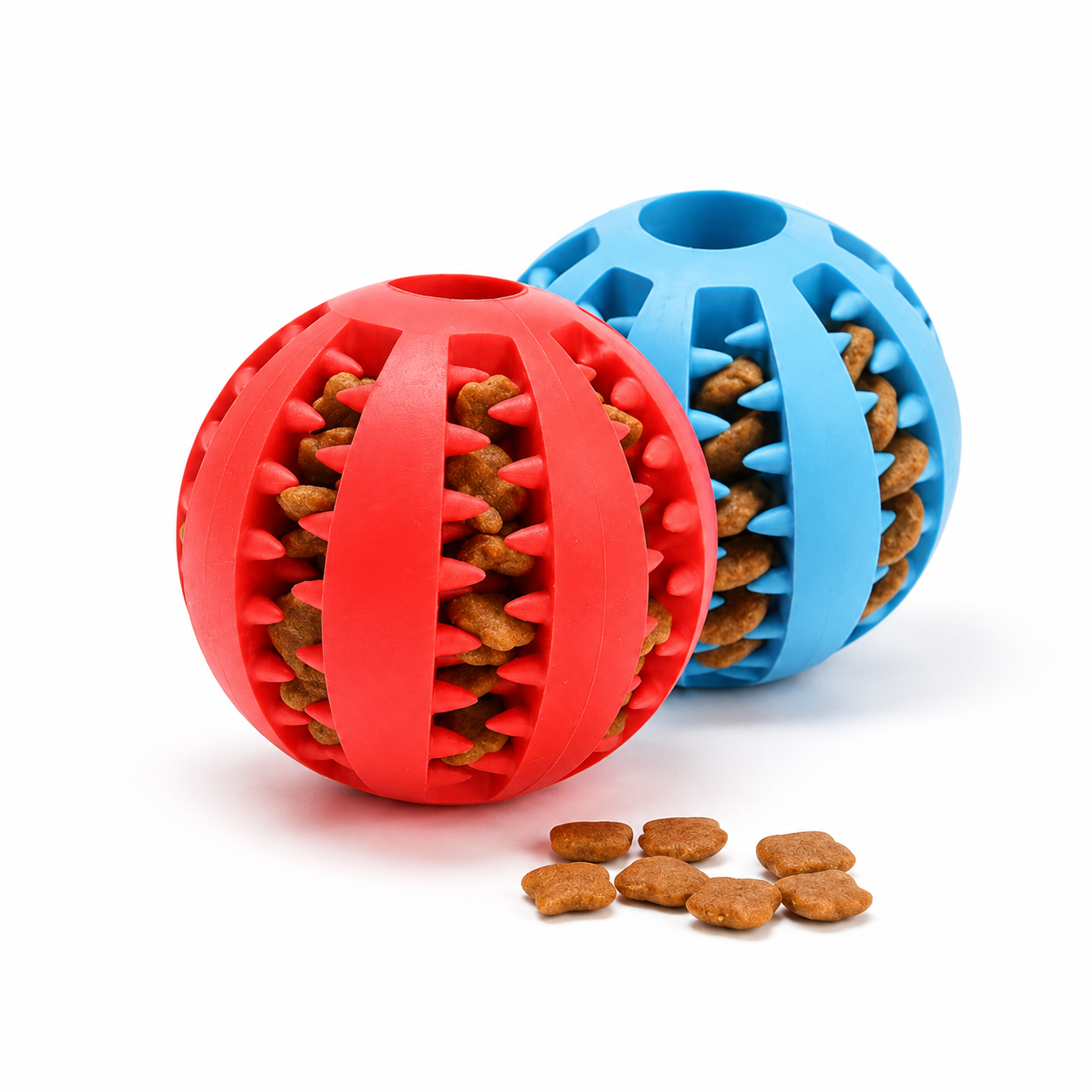 Dog Treat Dispenser Ball, Fill with Kibble or Treats