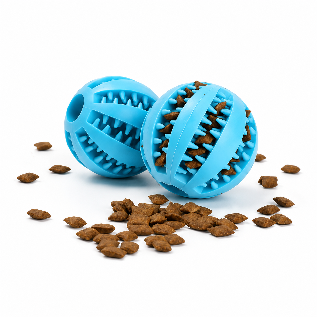 Dog Treat Dispenser Ball, Fill with Kibble or Treats