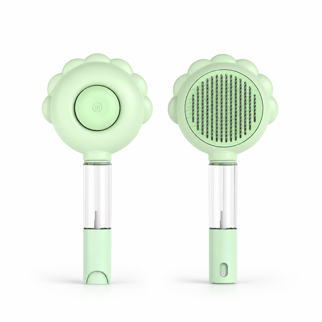 Self-Cleaning Pet Grooming Brush with Spray