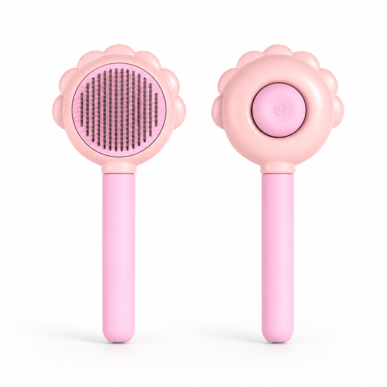 Self-Cleaning Pet Grooming Brush with Spray