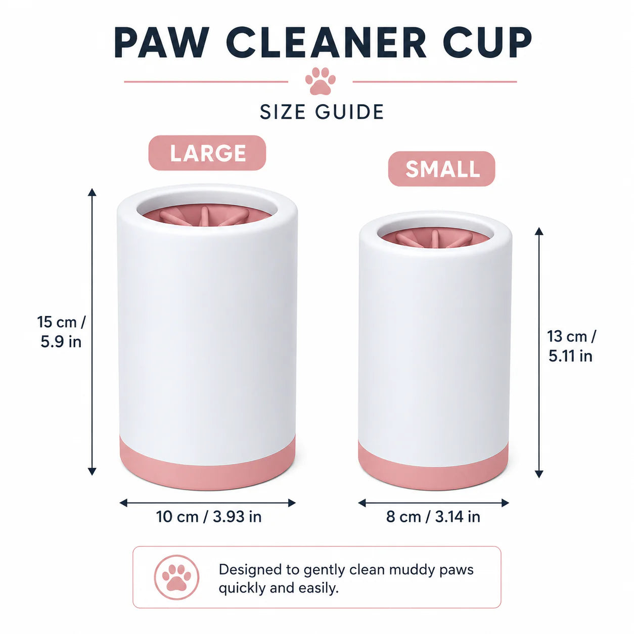 Dog Paw Washer with Soft Silicone Bristles