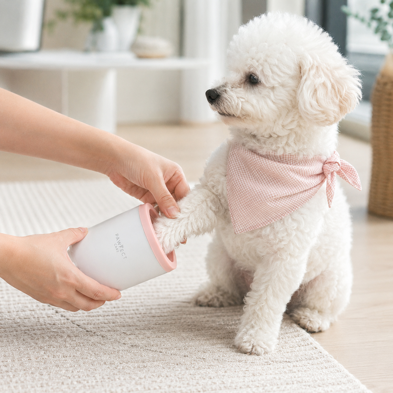 Dog Paw Washer with Soft Silicone Bristles