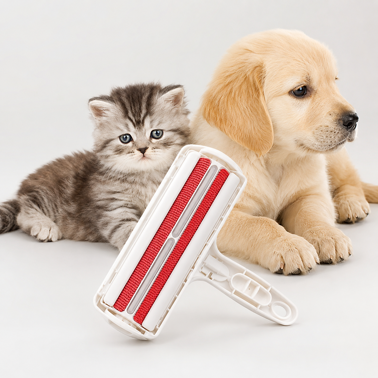 Self-Cleaning Pet Hair Roller for Furniture and Clothing