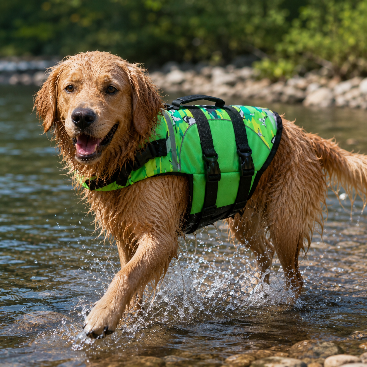 Dog Swim Vest, Adjustable Fit, Durable