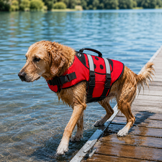 Dog Swim Vest, Adjustable Fit, Durable