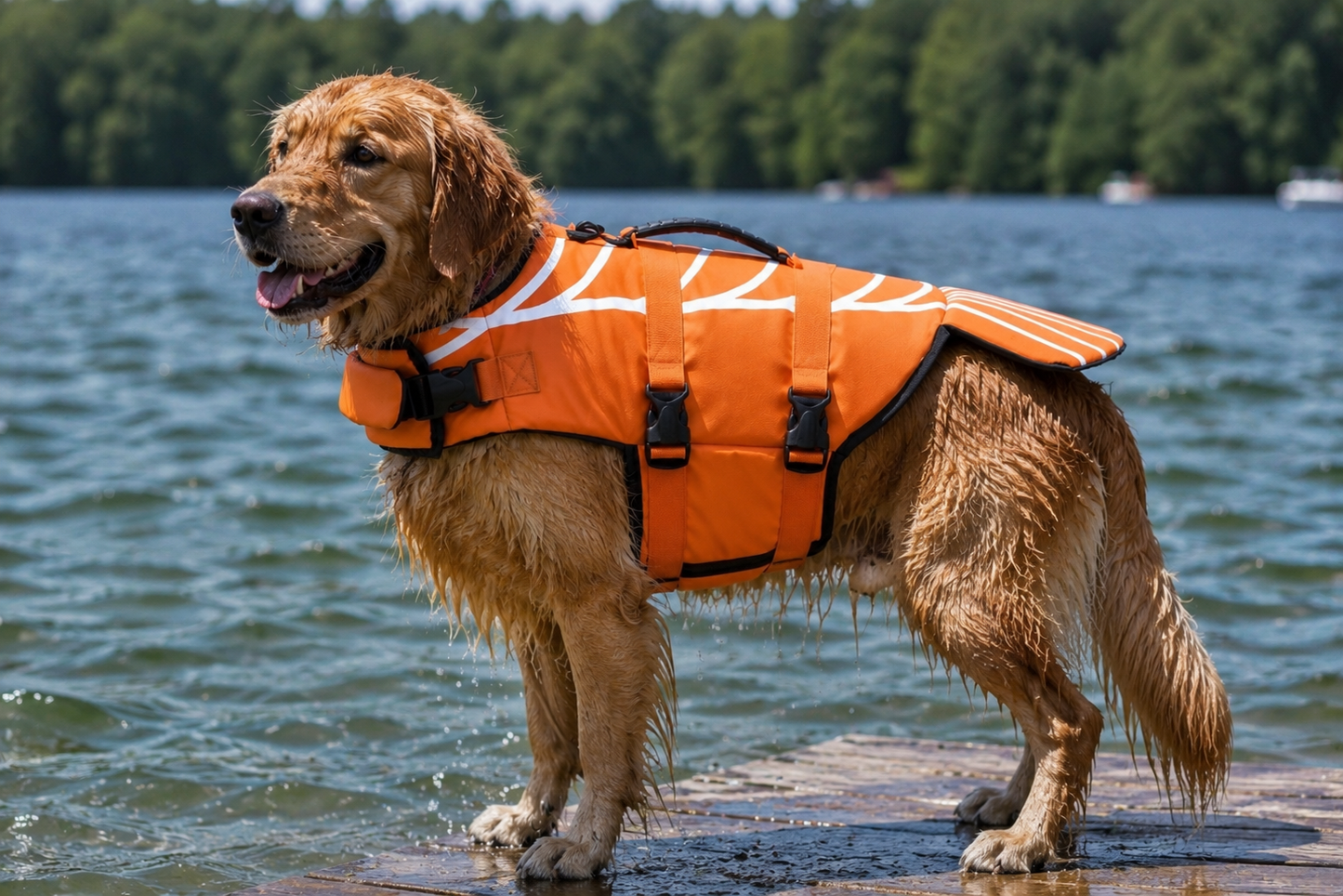 Dog Swim Vest, Adjustable Fit, Durable