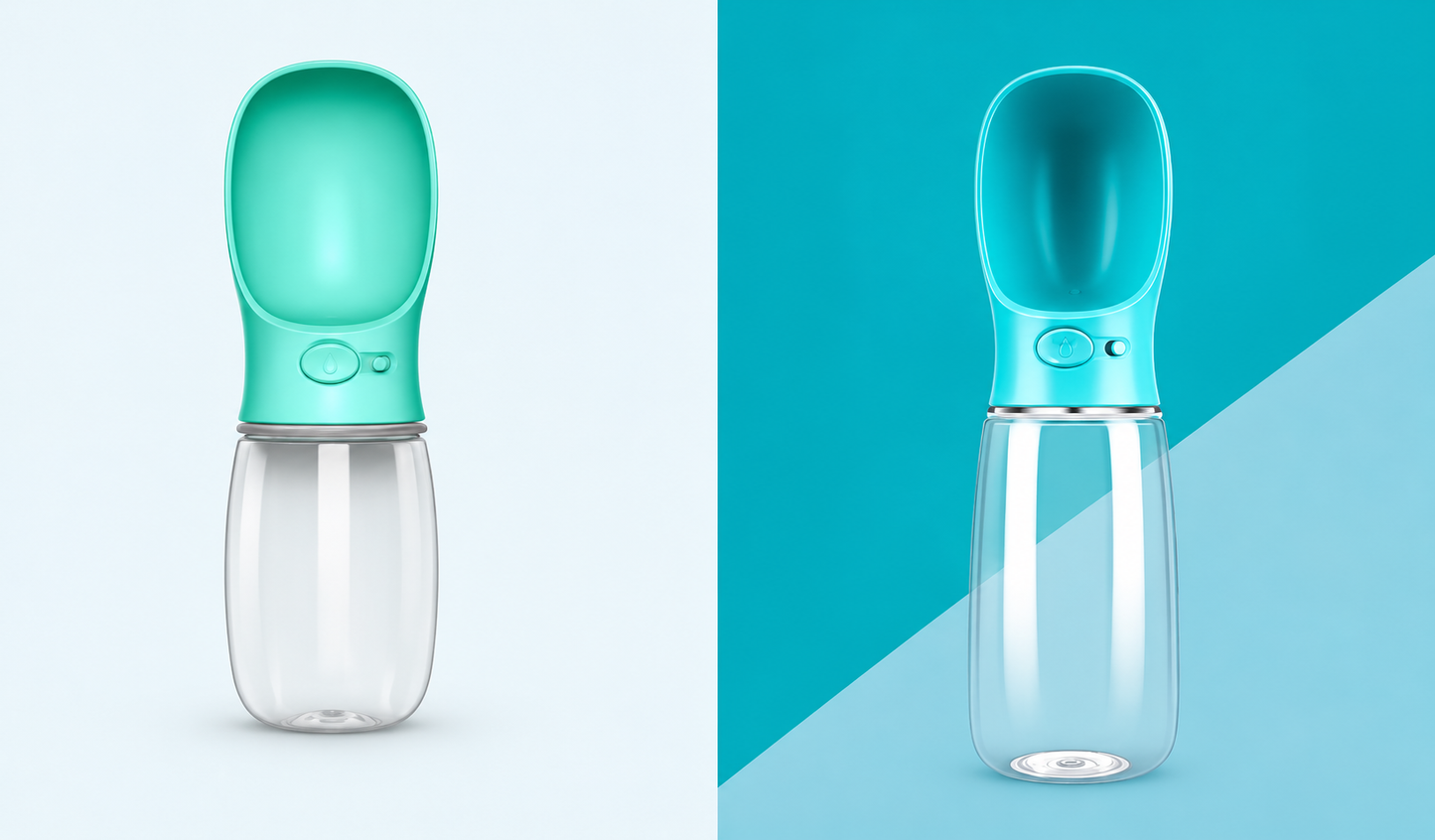 Portable Dog Water Bottle, One-Handed Operation