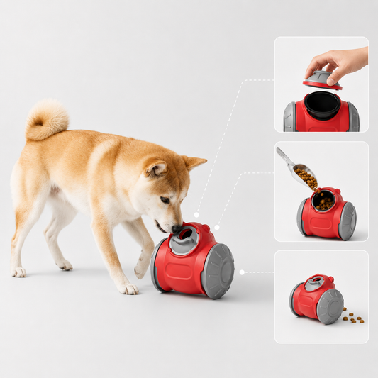 Dog Puzzle Toy with Adjustable Slow Feeder