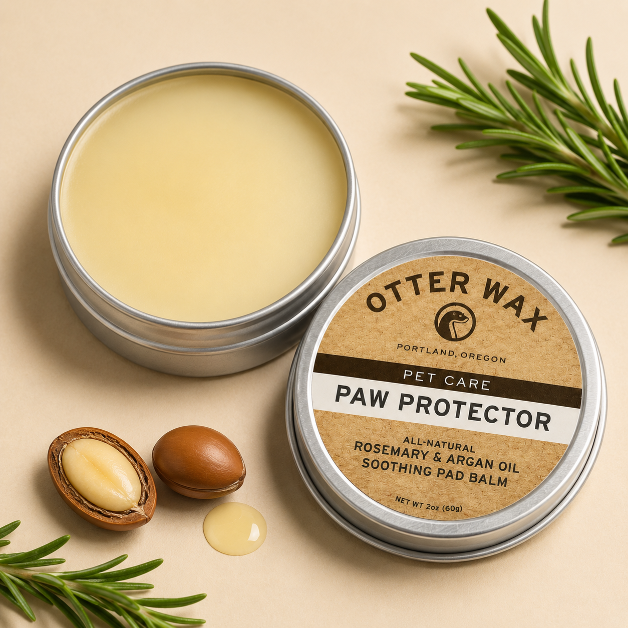 Dog Paw and Nose Balm, Natural Moisturizing Formula