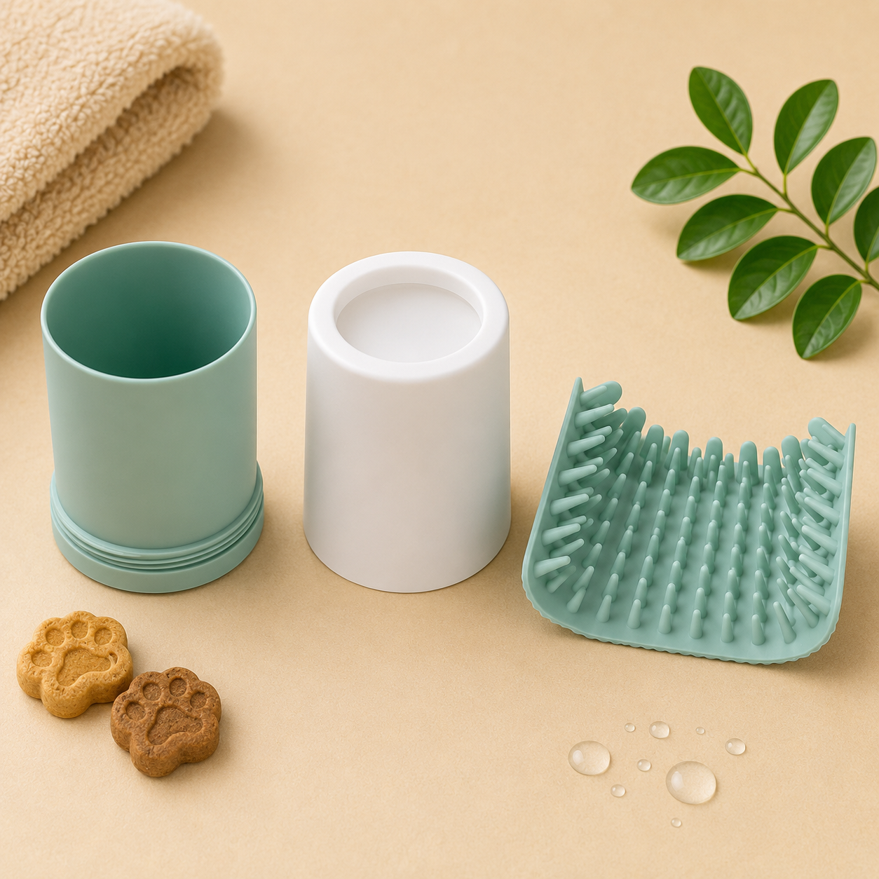 Dog Paw Washer with Soft Silicone Bristles